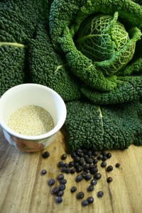 fried cabbage with juniper-camel csa